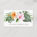 Buscar flores tropicales tarjetas de visita Moderno