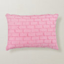 Buscar pared de ladrillo cojines Rojo