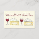 Buscar vino y queso tarjetas de visita Restaurante