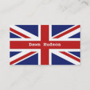 Buscar union jack tarjetas de visita Británico
