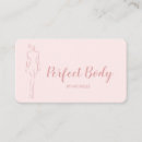 Buscar silueta femenina tarjetas de visita Salón de belleza