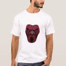 Buscar mono enojado camisetas 6 º cara