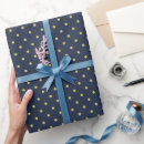 Buscar lunares papel de regalo Azul