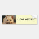 Buscar westie pegatinas parachoque Blanco