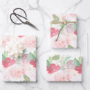 Buscar flores pintadas papel de regalo Acuarela