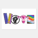 Buscar la derecha rectangulares pegatinas Voto