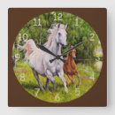 Buscar caballos hermosos relojes de pared 6 º caballito