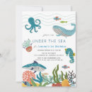 Buscar vida marina invitaciones Para niños