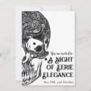 Buscar halloween formal invitaciones Blanco y negro