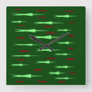 Buscar verde relojes de pared Navidades