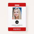 Buscar enfermeras tarjetas de identificacion Rojo