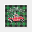 Buscar árbol navidad verde y rojo servilletas Familia