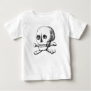 Buscar cruzada bebe camisetas Cráneo