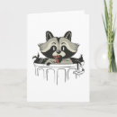 Buscar mapache tarjetas Basura