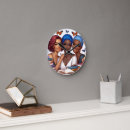 Buscar navidad del feliz relojes de pared Para ella