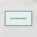 Buscar para ir tarjetas de visita Café