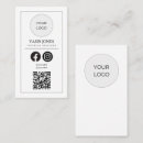 Buscar código barras del qr de tarjetas de visita General y unisex