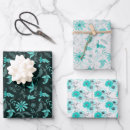Buscar floral verde papel de regalo Femenino