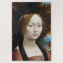 Buscar retrato de leonardo da vinci puzzles Mujer