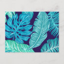 Buscar hojas azules postales Tropical
