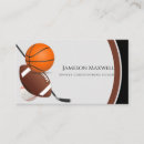 Buscar deportivo tarjetas de visita General y unisex