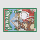 Buscar reindeer papel de seda Santa claus