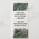 Buscar pluma 10x23 invitaciones Pavo real