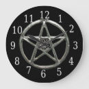 Buscar pentáculo relojes de pared Wicca