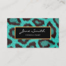 Buscar piel leopardo tarjetas de visita Negro