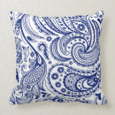 Buscar paisley elegante cojines Azul