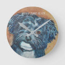 Buscar retratos del perro relojes de pared Moderno