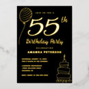 Buscar 55 o invitaciones de cumpleaños Glamour