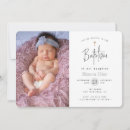 Buscar moderno invitaciones para bautizos Simple