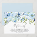 Buscar azul invitaciones para bautizos Acuarela