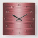 Buscar sombreado relojes de pared Rojo
