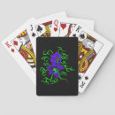 Buscar flor negra barajas de cartas Morado