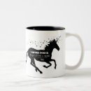 Buscar unicornio negro tazas Divertido