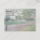 Buscar paisaje rural tarjetas de visita Hierba