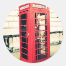 Buscar cabina de teléfonos pegatinas Rojo