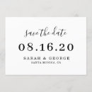 Buscar save the date invitaciones Blanco y negro