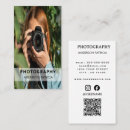 Buscar fotógrafo digital tarjetas de visita Código qr
