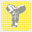 Buscar lunares amarillos pegatinas Elefante
