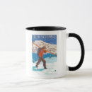 Buscar esquiador tazas Nieve
