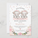 Buscar elefante rosado invitaciones Floral rosa