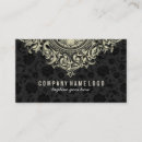 Buscar ornamento floral tarjetas de visita Elegante