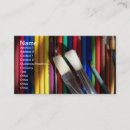 Buscar lápices coloreados tarjetas de visita Artista