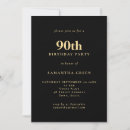Buscar 90th birthday invitaciones Simple