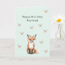 Buscar zorro feliz tarjetas Para ella