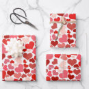 Buscar corazones rojos papel de regalo Para ella