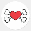 Buscar huesos cruzados pegatinas Divertido